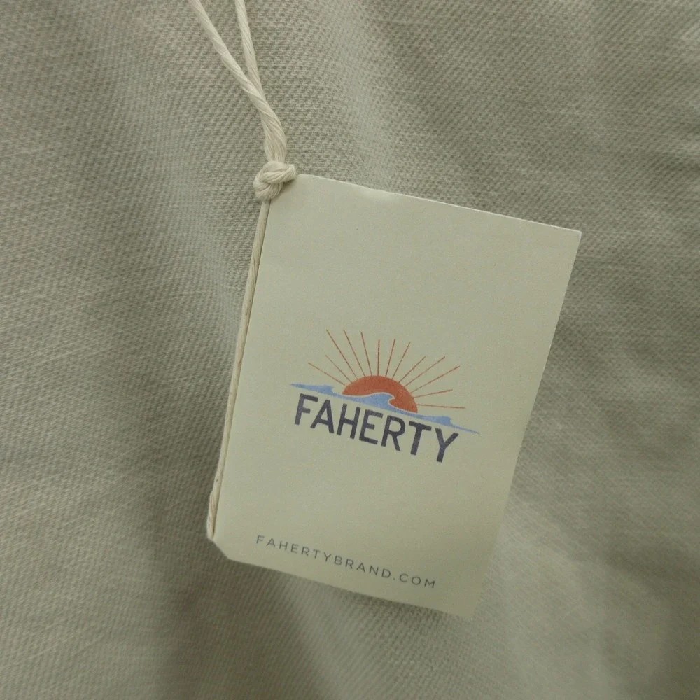 Faherty Men's Chino Shorts 42 Stone Cotton Blend Stretch Terry 7